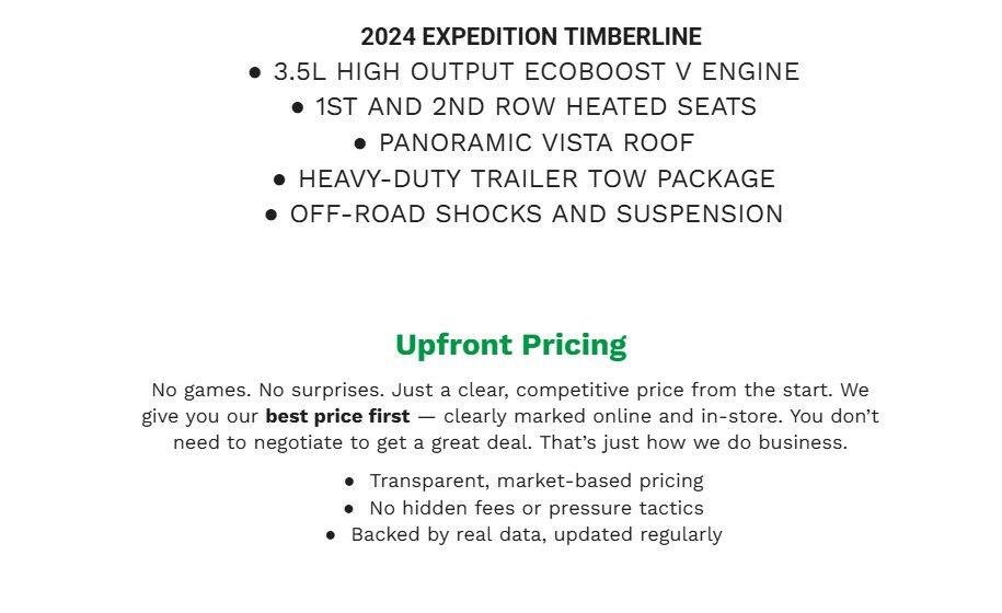 Certified 2024 Ford Expedition Timberline AWD/4WD image 2