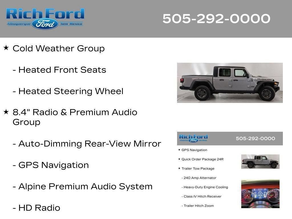 Used 2021 Jeep Gladiator Rubicon AWD/4WD image 32