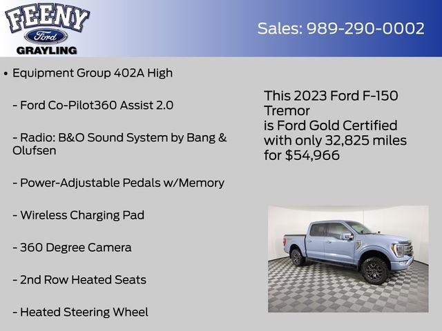 Certified 2023 Ford F150 Tremor w/ Equipment Group 402A High image 13