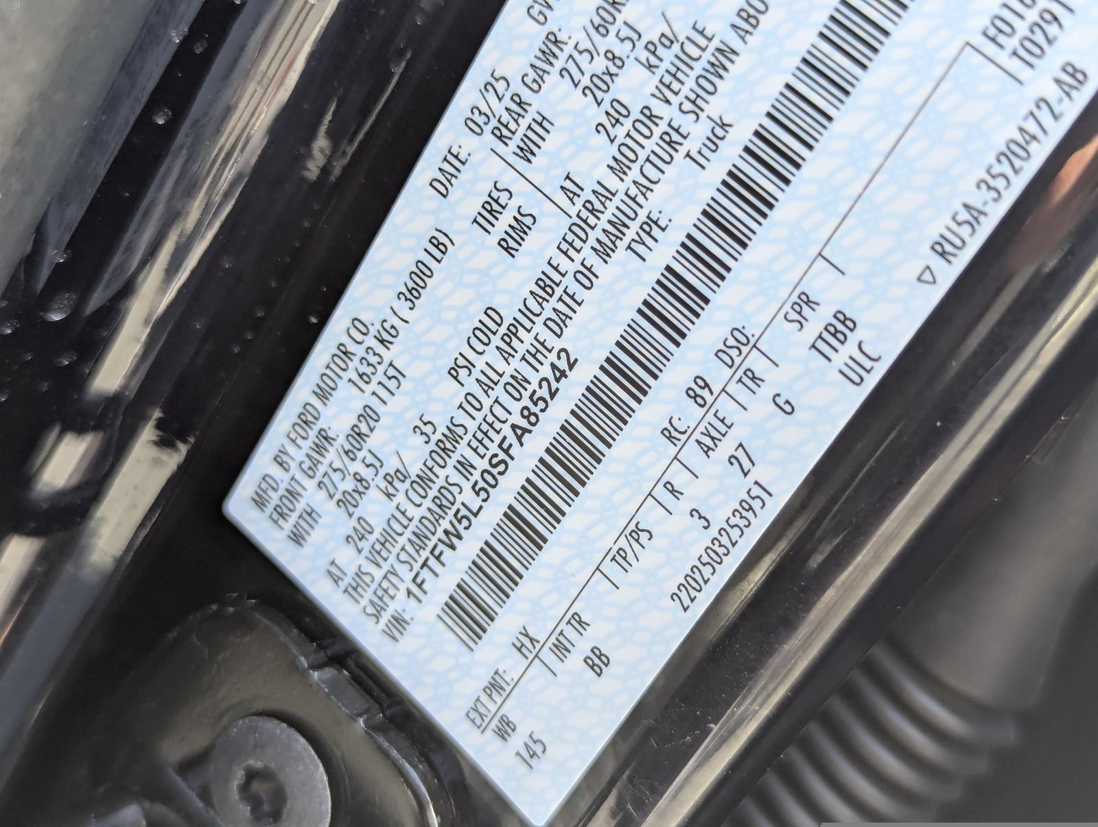 Certified 2025 Ford F150 Lariat w/ Equipment Group 501A Mid AWD/4WD image 44
