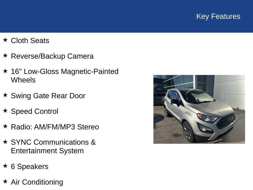 Certified 2021 Ford EcoSport S image 20