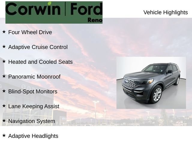 Certified 2022 Ford Explorer Platinum w/ Technology Package AWD/4WD image 7