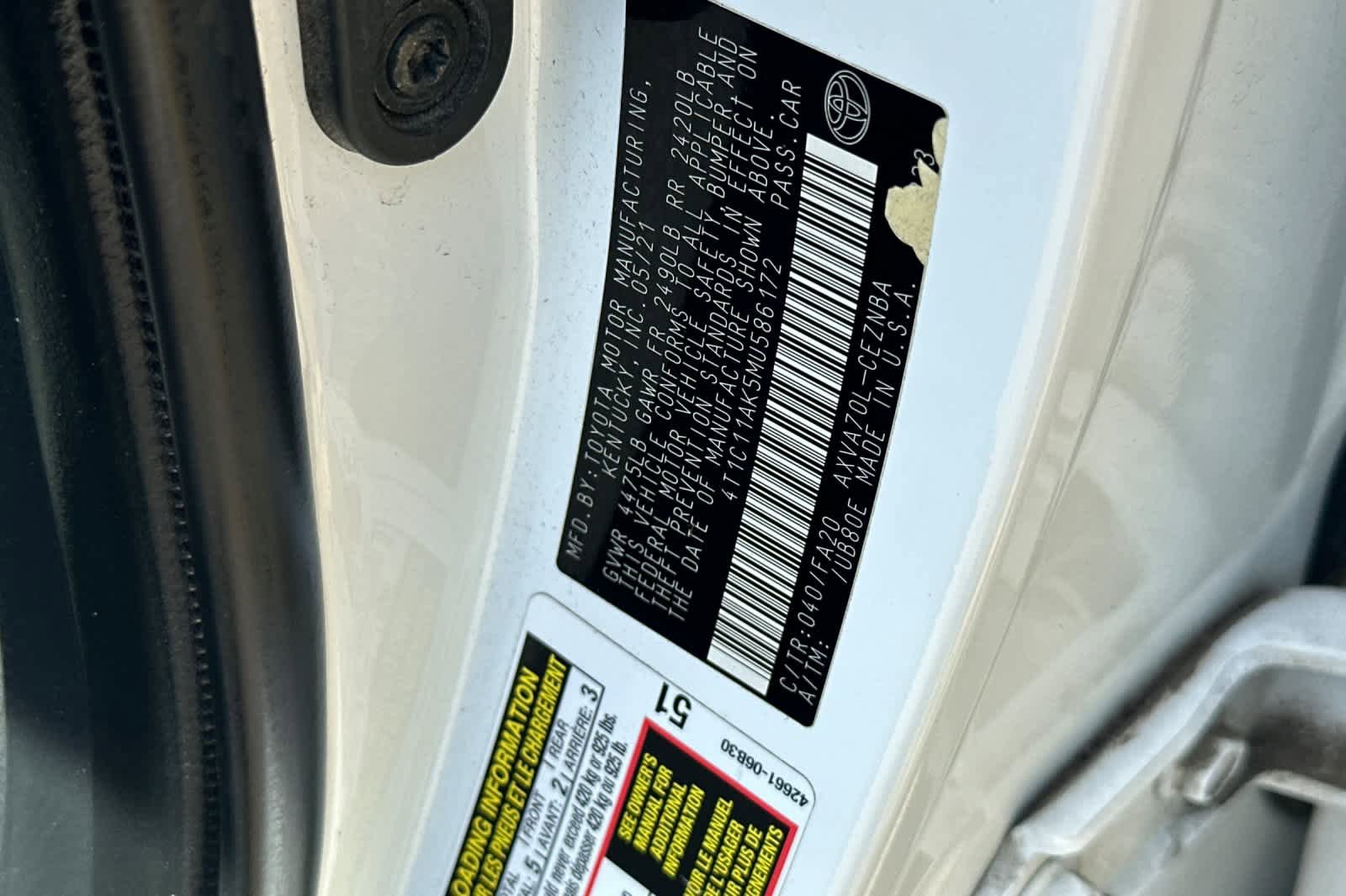 Used 2021 Toyota Camry LE FWD image 27