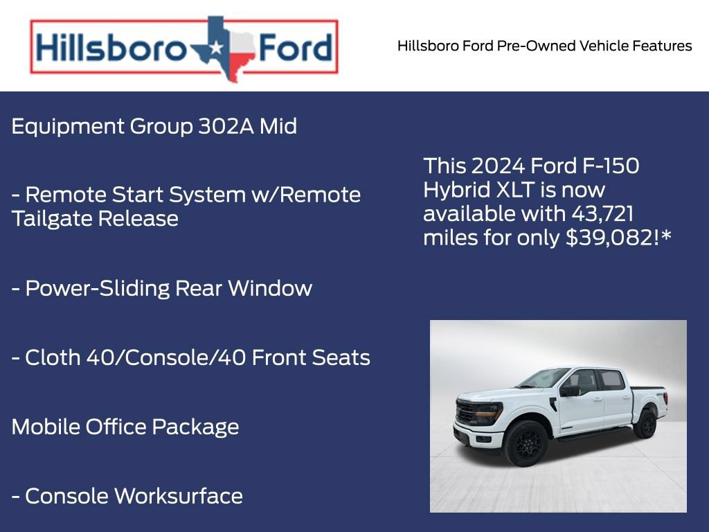 Certified 2024 Ford F150 XLT w/ Equipment Group 302A MID AWD/4WD image 13