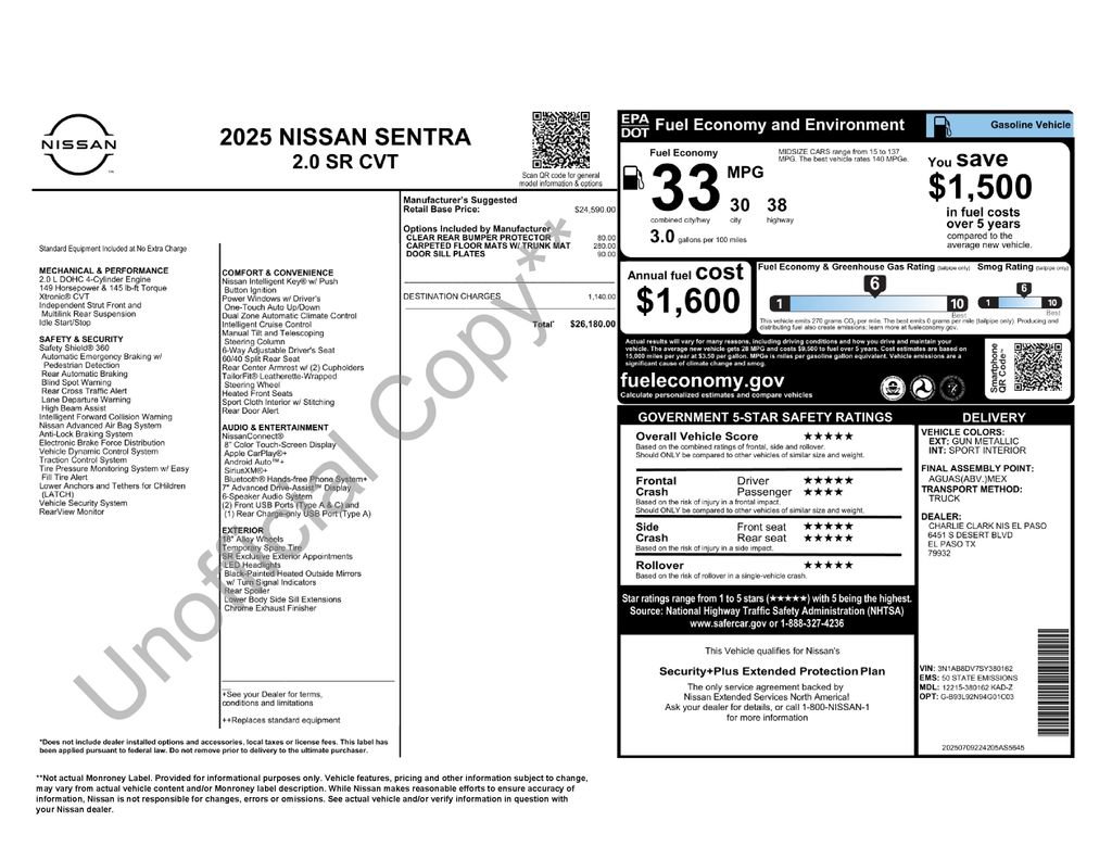 Used 2025 Nissan Sentra SR FWD image 36