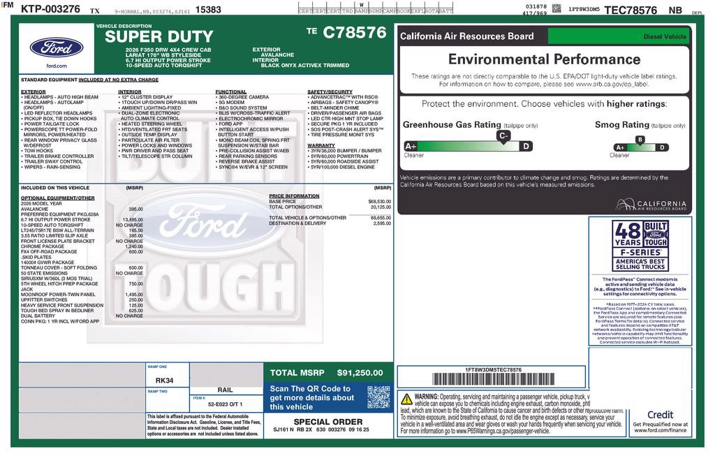 Certified 2026 Ford F350 Lariat w/ Chrome Package AWD/4WD image 40