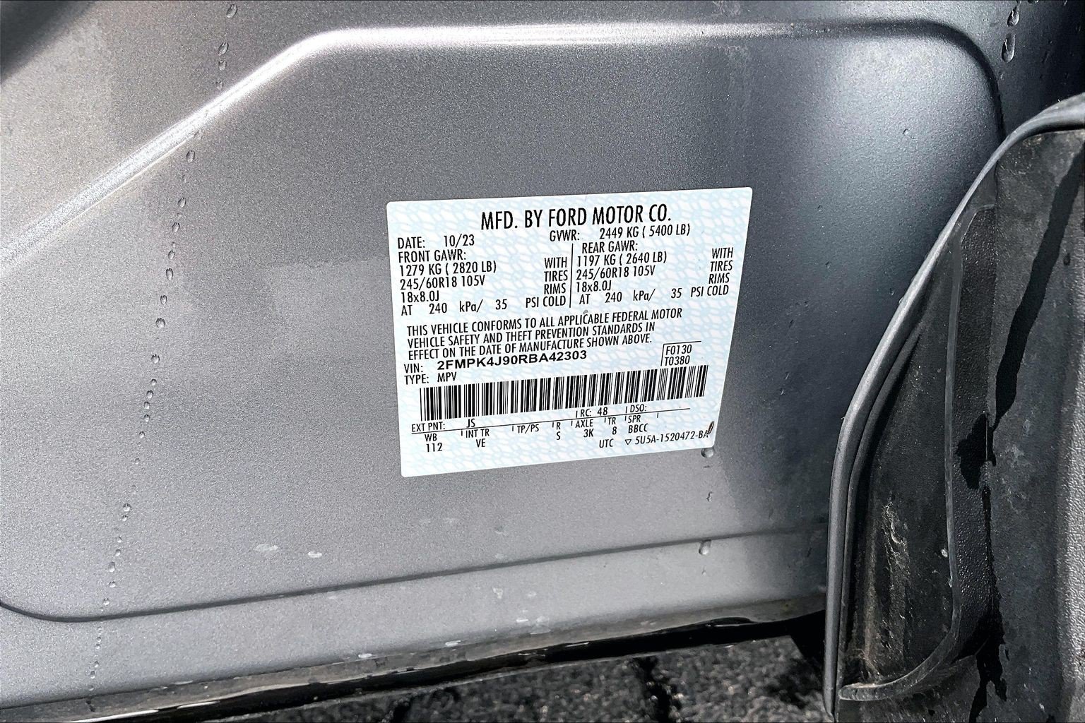 Certified 2024 Ford Edge SEL w/ Convenience Package AWD/4WD image 35