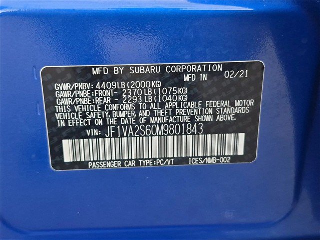 Used 2021 Subaru WRX STI w/ Popular Package #1 AWD/4WD image 24