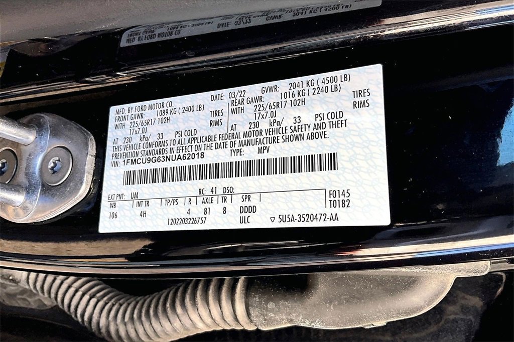 Certified 2022 Ford Escape SE w/ Cold Weather Package image 35