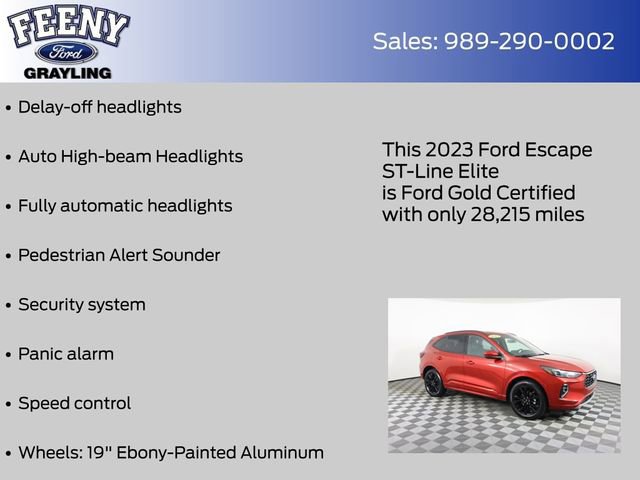 Certified 2023 Ford Escape ST-Line Elite image 11