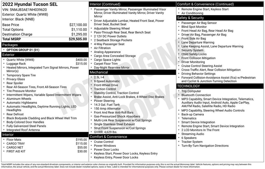 Used 2022 Hyundai Tucson SEL image 31