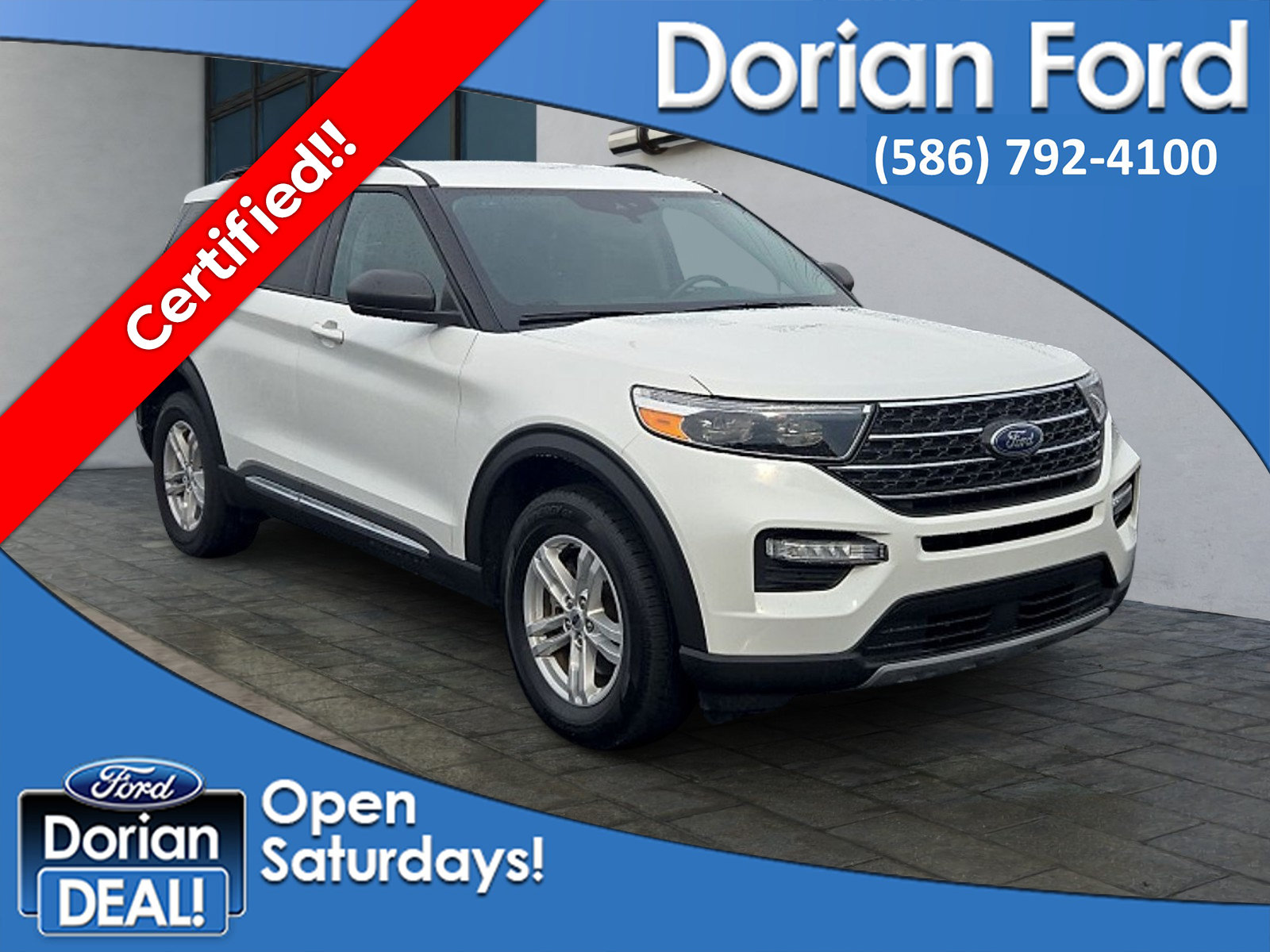 Certified 2023 Ford Explorer XLT w/ Equipment Group 202A