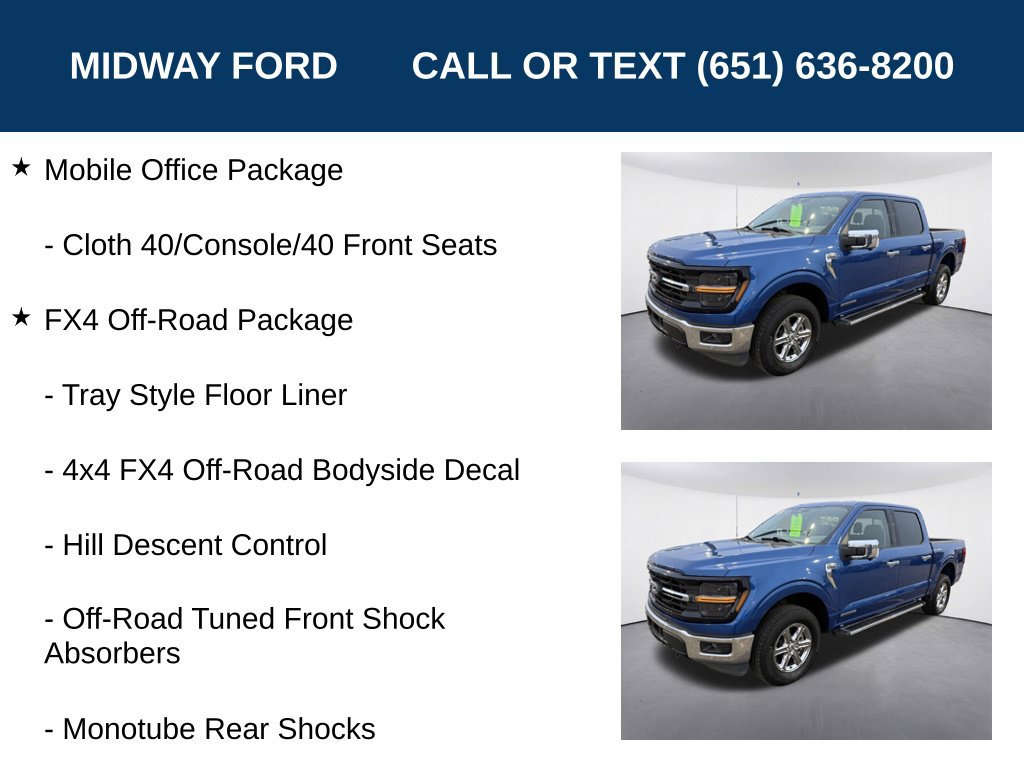 Certified 2024 Ford F150 XLT w/ Equipment Group 302A MID AWD/4WD image 11