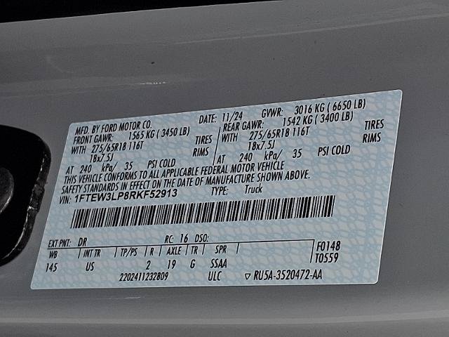Certified 2024 Ford F150 XLT w/ Equipment Group 302A MID AWD/4WD image 27