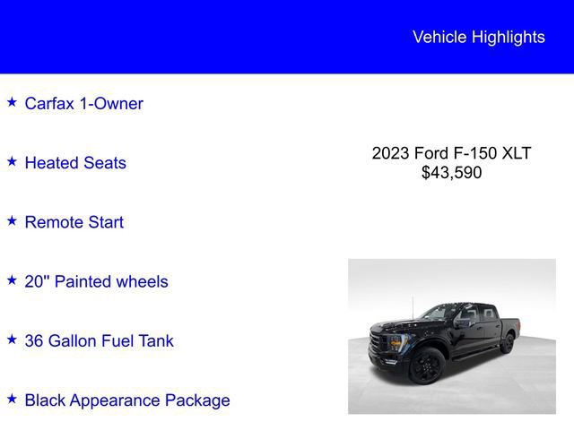 Certified 2023 Ford F150 XLT w/ Equipment Group 302A High AWD/4WD image 6