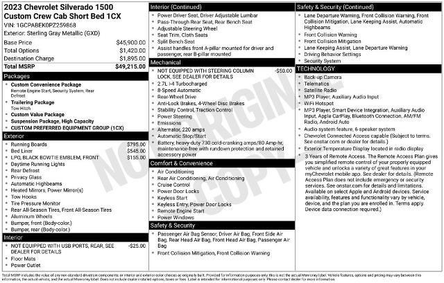 Used 2023 Chevrolet Silverado 1500 Custom RWD image 8