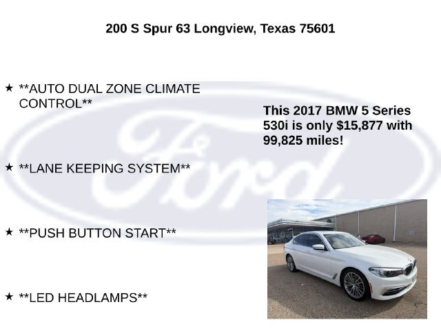 Used 2017 BMW 530i RWD image 10