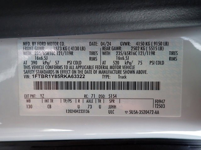 Certified 2024 Ford Transit 250 Low Roof w/ Exterior Upgrade Package image 21