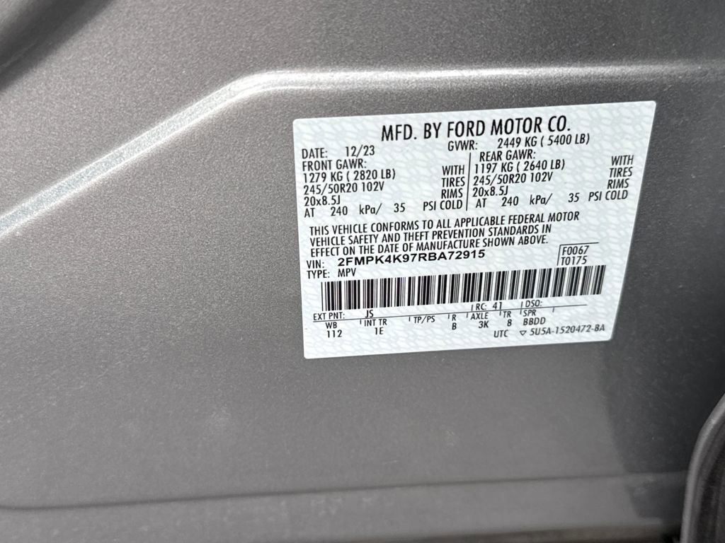 Certified 2024 Ford Edge Titanium w/ Titanium Elite Package image 17