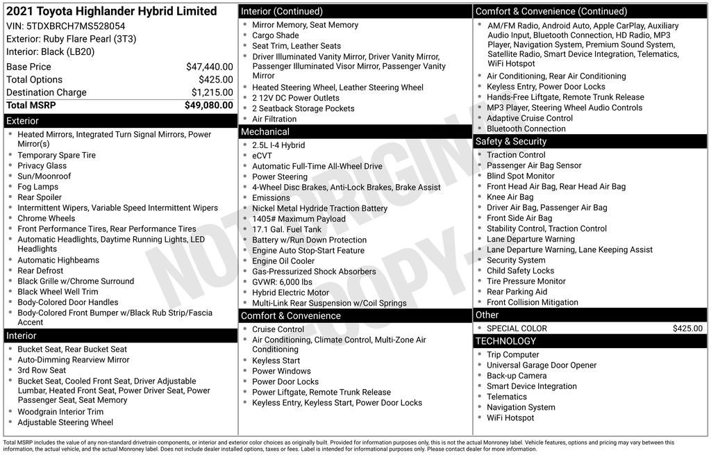Used 2021 Toyota Highlander Limited image 30