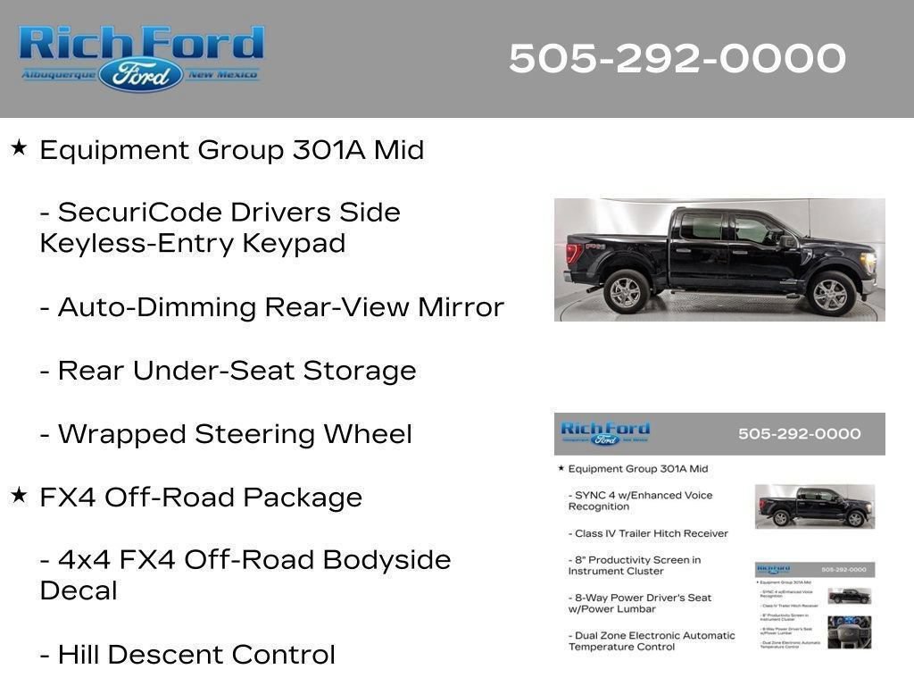 Certified 2023 Ford F150 XLT w/ Equipment Group 301A Mid AWD/4WD image 68