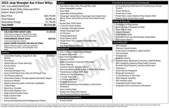 Used 2023 Jeep Wrangler Unlimited w/ Cold Weather Group AWD/4WD image 12