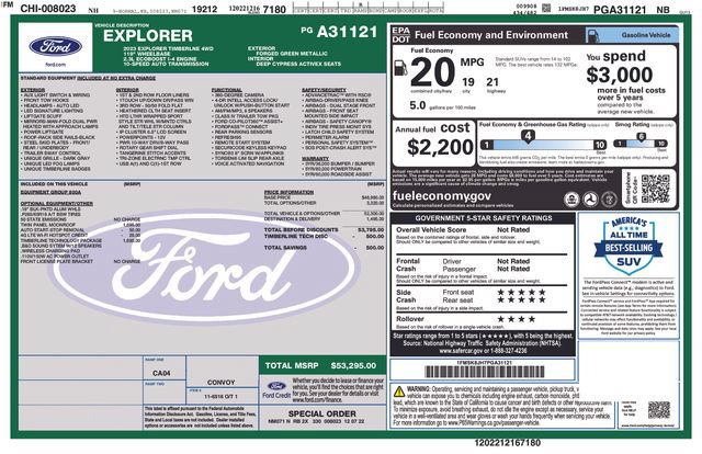 Certified 2023 Ford Explorer Timberline w/ Timberline Technology Package AWD/4WD image 11