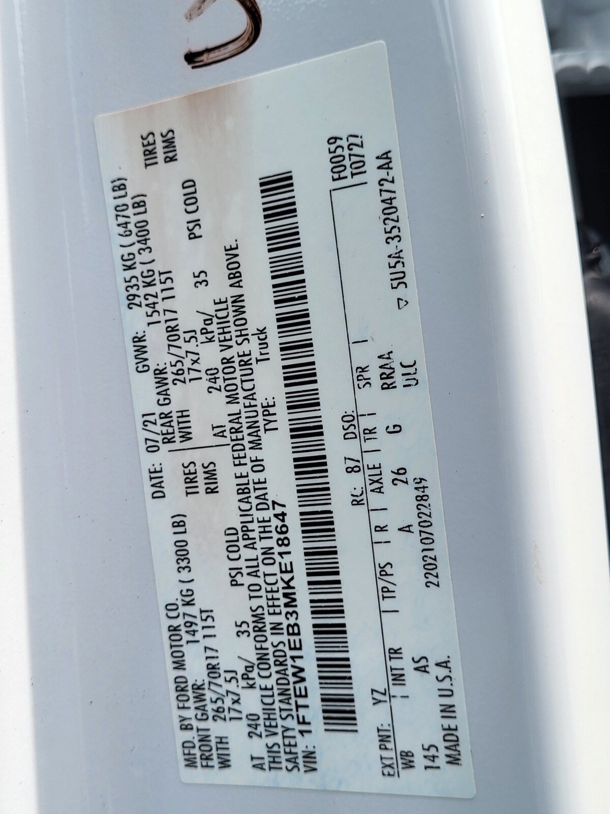 Certified 2021 Ford F150 XL w/ Trailer Tow Package image 34