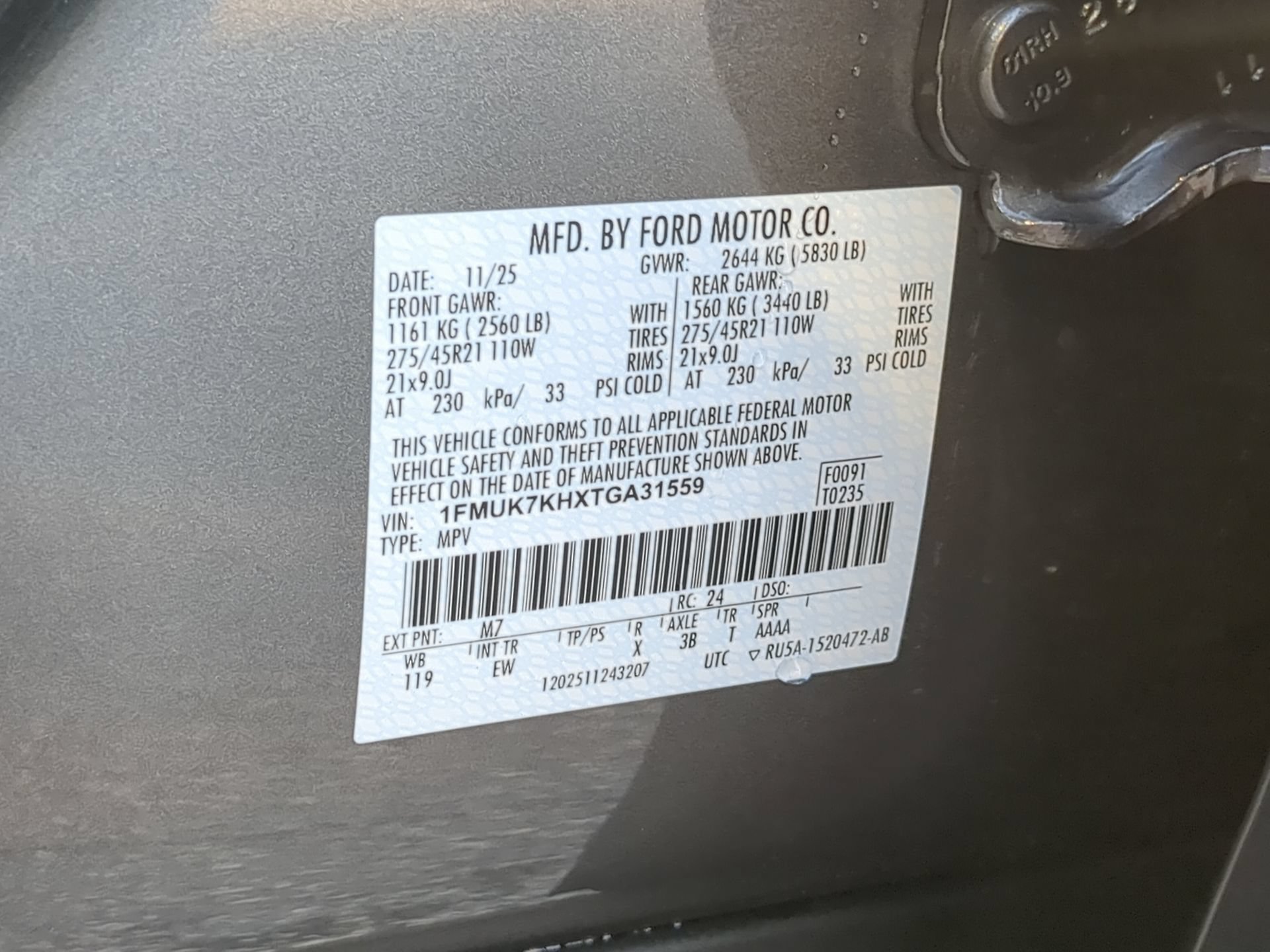 Certified 2026 Ford Explorer ST-Line w/ ST-Line Street Pack RWD image 75
