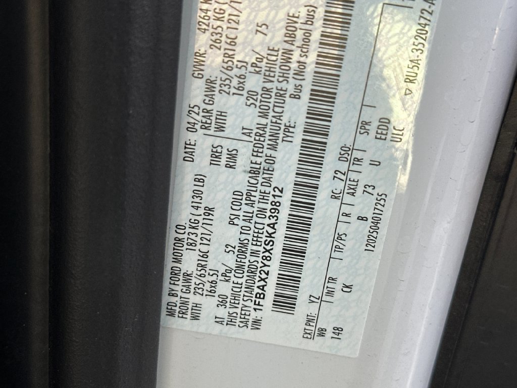 Certified 2025 Ford Transit 350 XLT RWD image 29