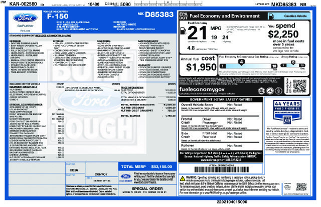 Certified 2021 Ford F150 XLT w/ Equipment Group 301A Mid AWD/4WD image 4