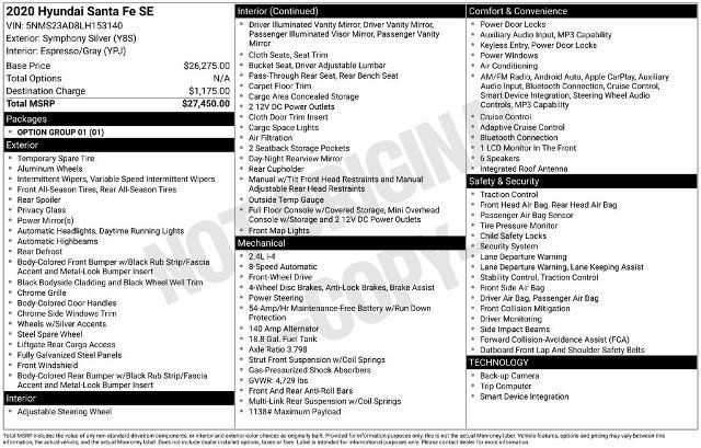 Used 2020 Hyundai Santa Fe SE FWD image 5