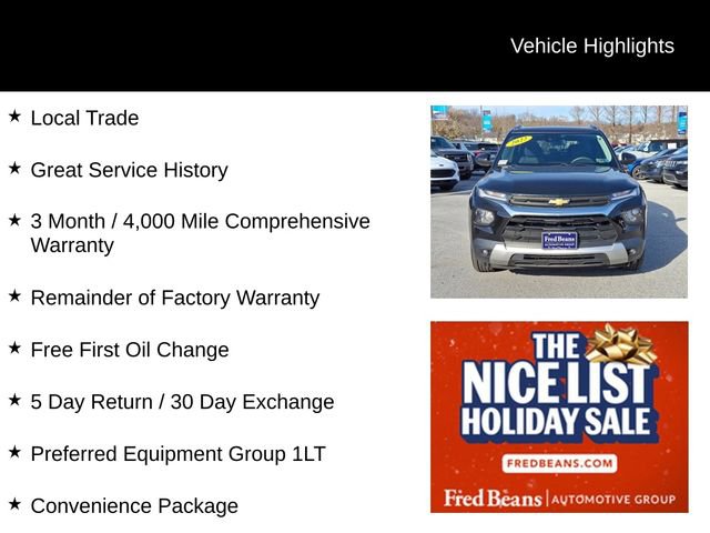 Used 2022 Chevrolet TrailBlazer LT w/ Convenience Package video 3