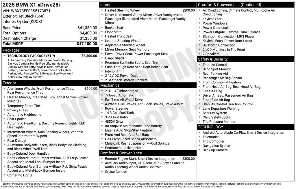 Used 2025 BMW X1 xDrive28i w/ Technology Package image 34