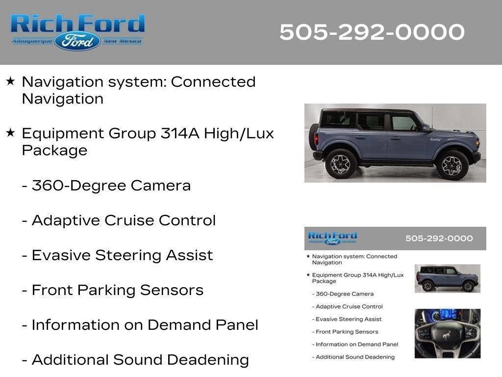 Certified 2024 Ford Bronco Outer Banks AWD/4WD image 49