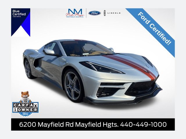 Used 2021 Chevrolet Corvette Stingray Premium Cpe w/ Engine Appearance Package RWD image 1