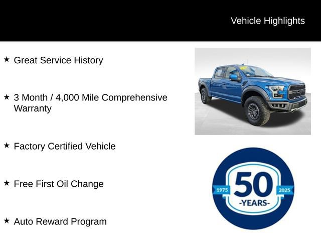 Certified 2019 Ford F150 Raptor w/ Equipment Group 802A Luxury image 8