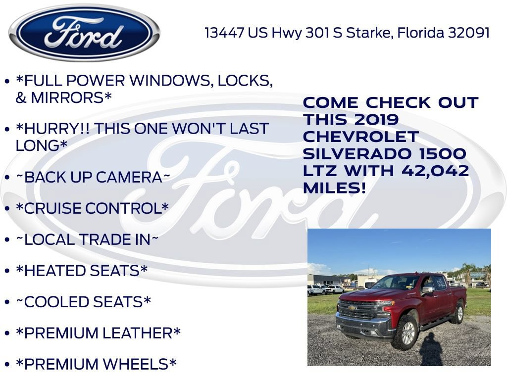 Used 2019 Chevrolet Silverado 1500 LTZ w/ LTZ Plus Package AWD/4WD image 12