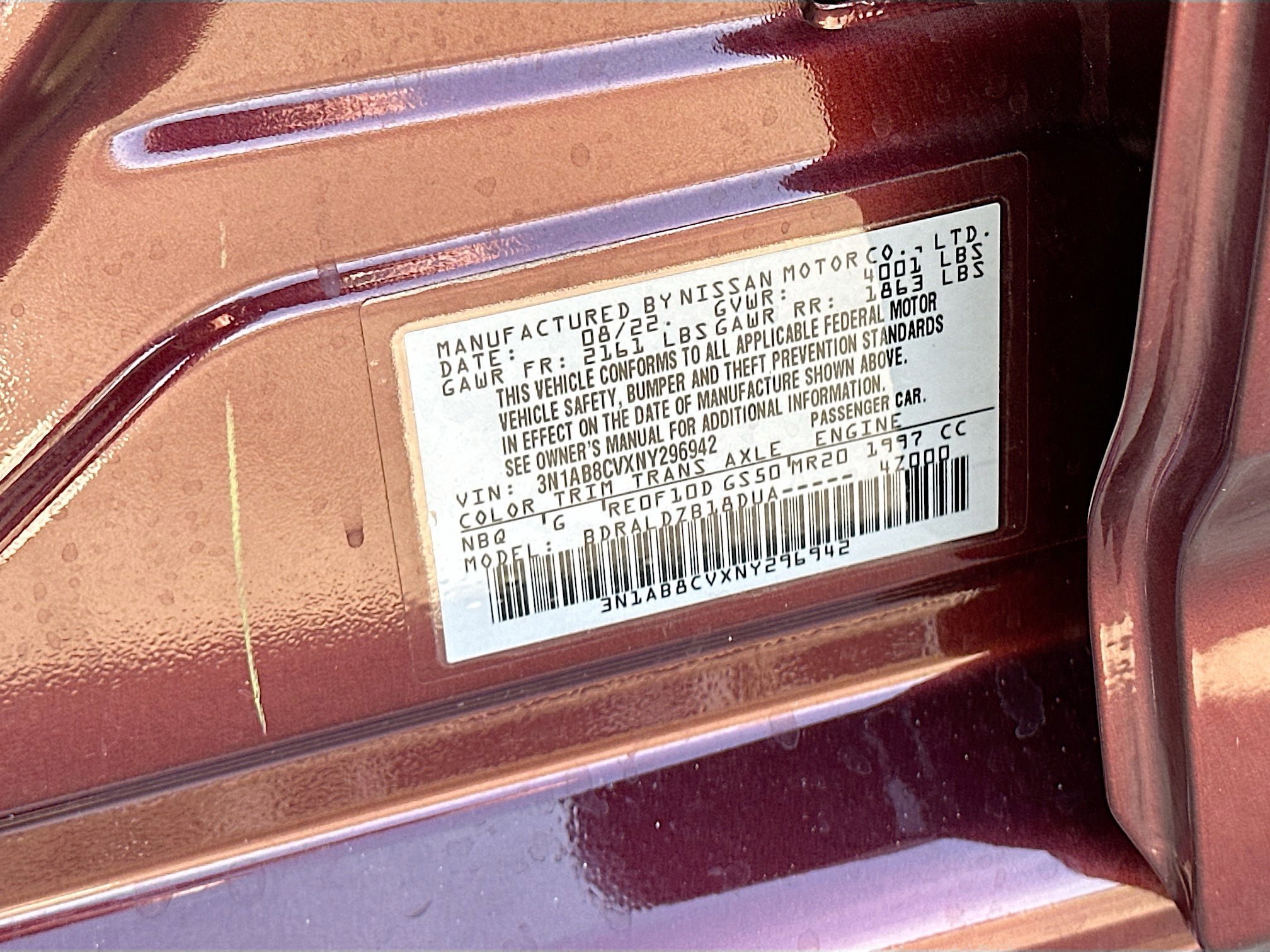 Used 2022 Nissan Sentra SV w/ Trunk Package image 28