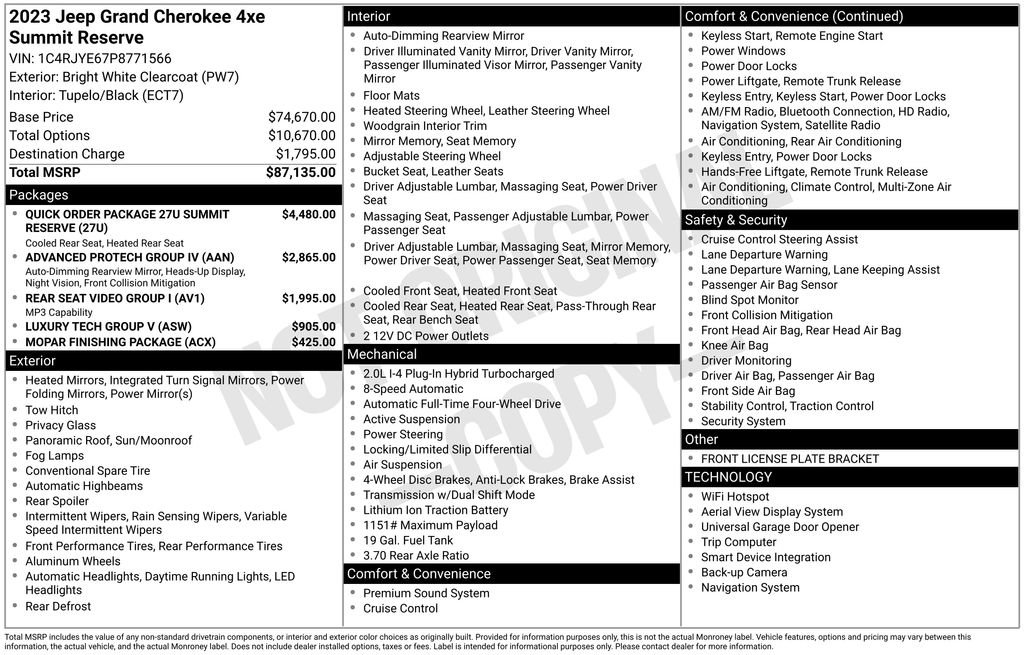 Used 2023 Jeep Grand Cherokee Summit image 14