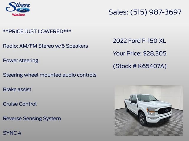 Certified 2022 Ford F150 XL w/ STX Appearance Package AWD/4WD image 22