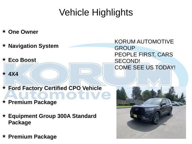 Certified 2025 Ford Explorer ST-Line w/ Premium Package AWD/4WD image 4