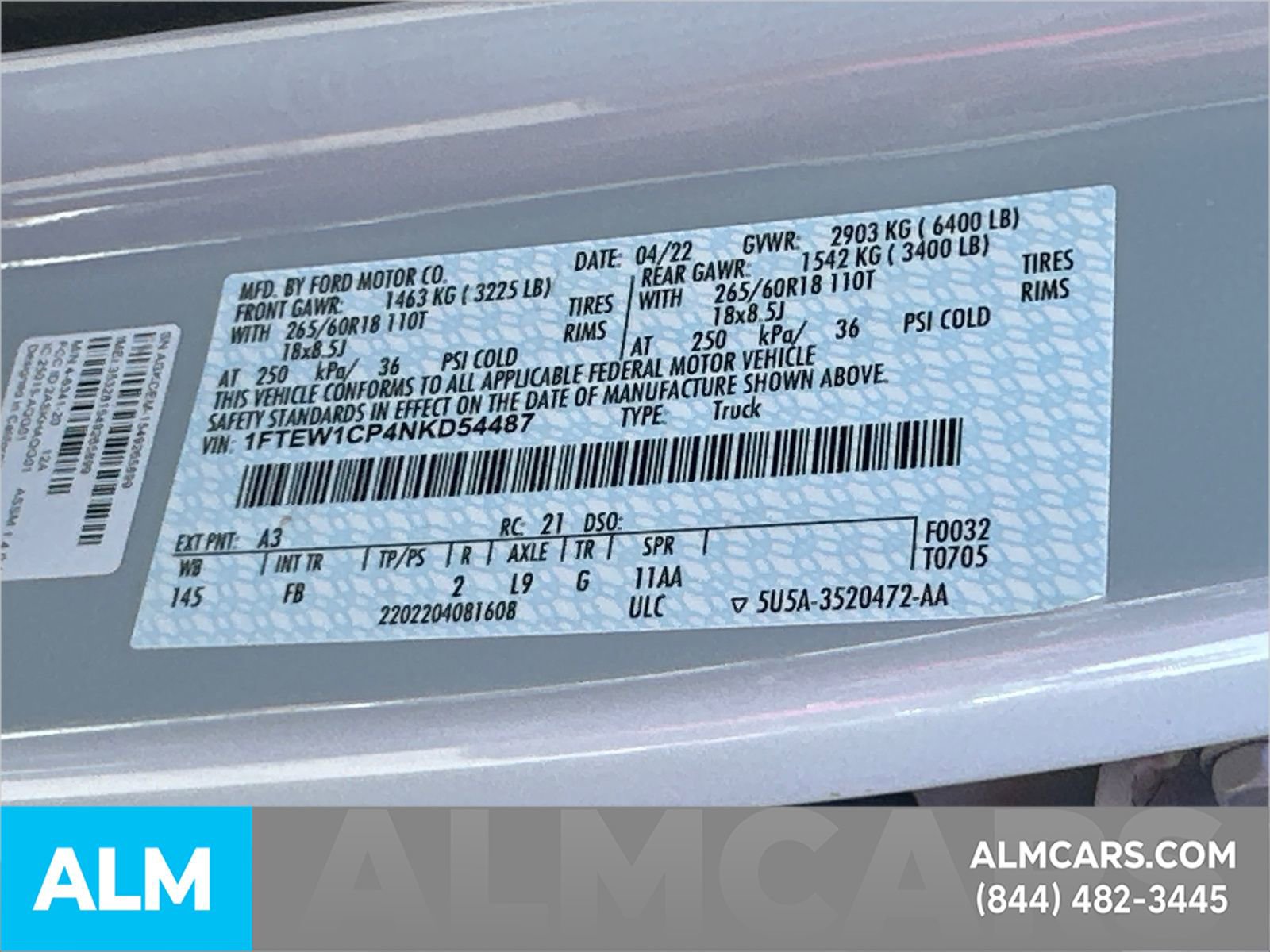 Certified 2022 Ford F150 XLT w/ Equipment Group 302A High image 37