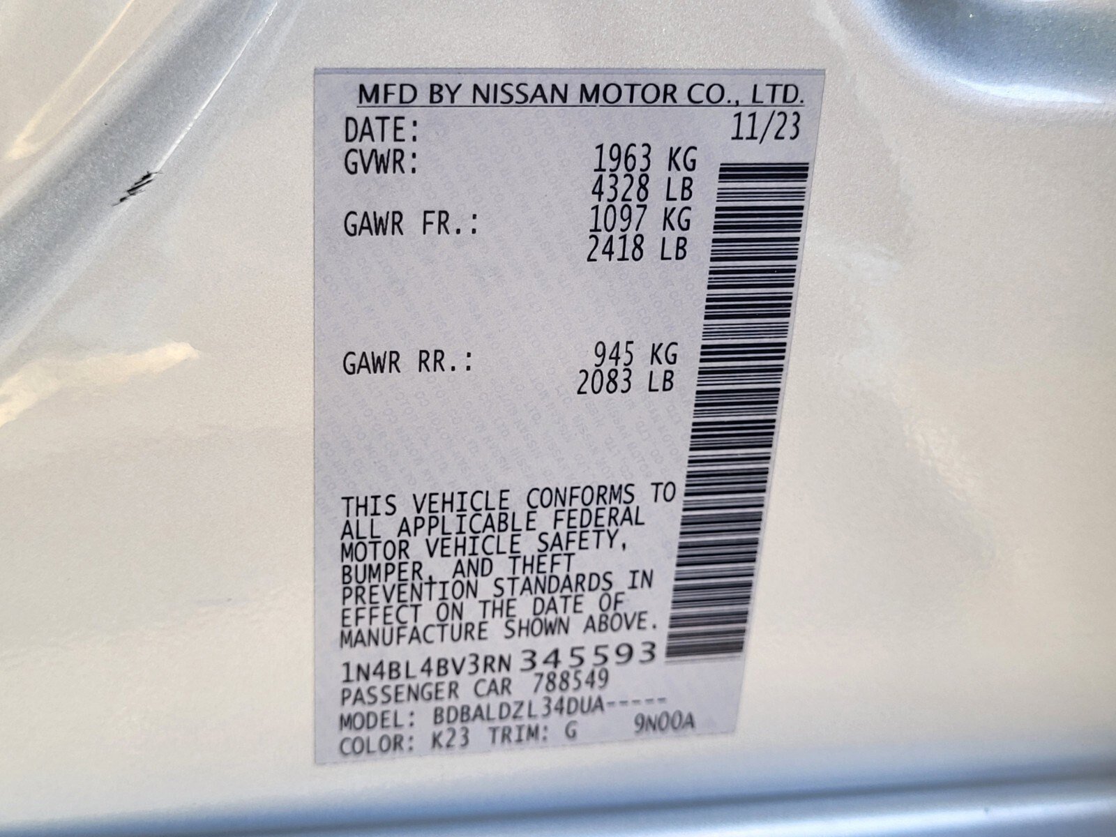 Used 2024 Nissan Altima 2.5 S image 33