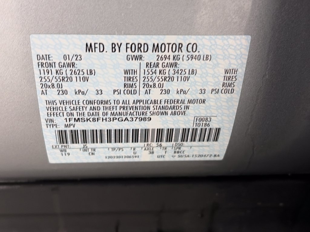 Certified 2023 Ford Explorer Limited w/ Limited Technology Package AWD/4WD image 9
