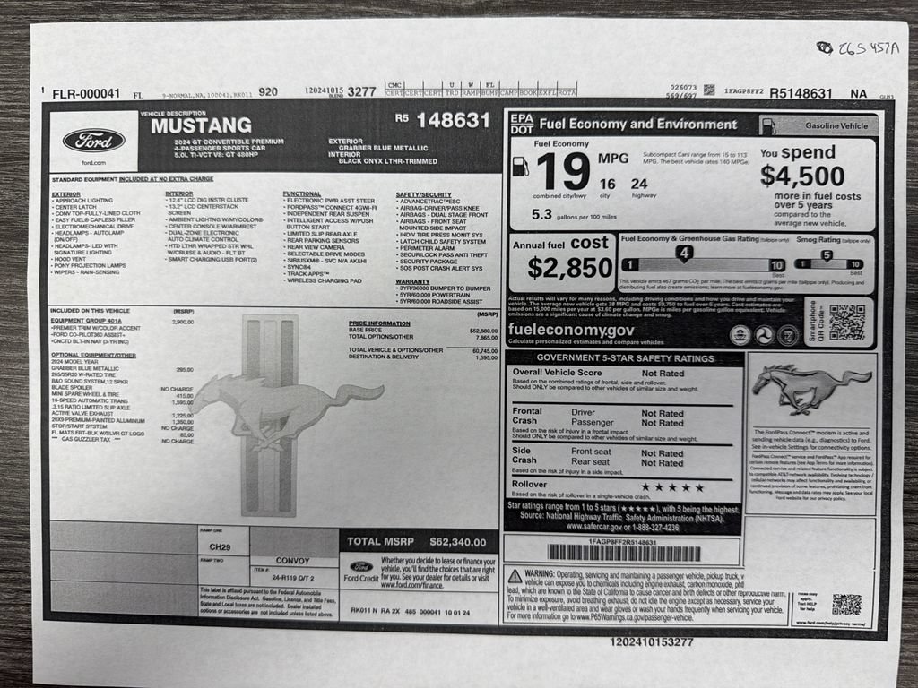 Certified 2024 Ford Mustang GT Premium RWD image 30