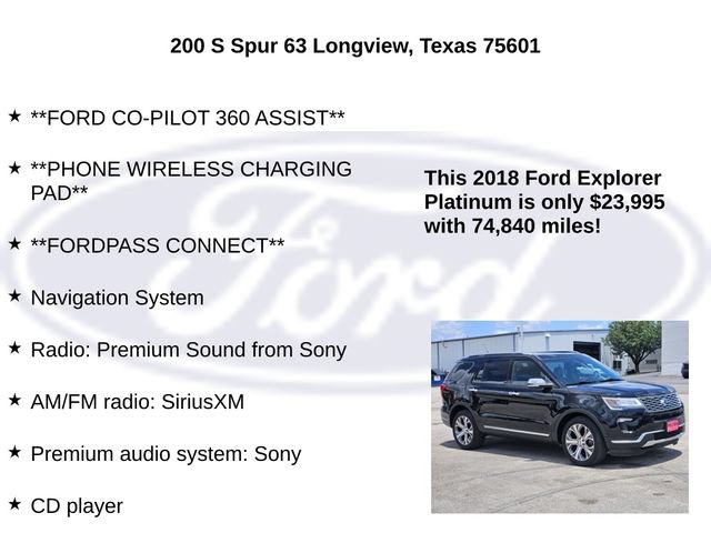 Certified 2018 Ford Explorer Platinum AWD/4WD image 15