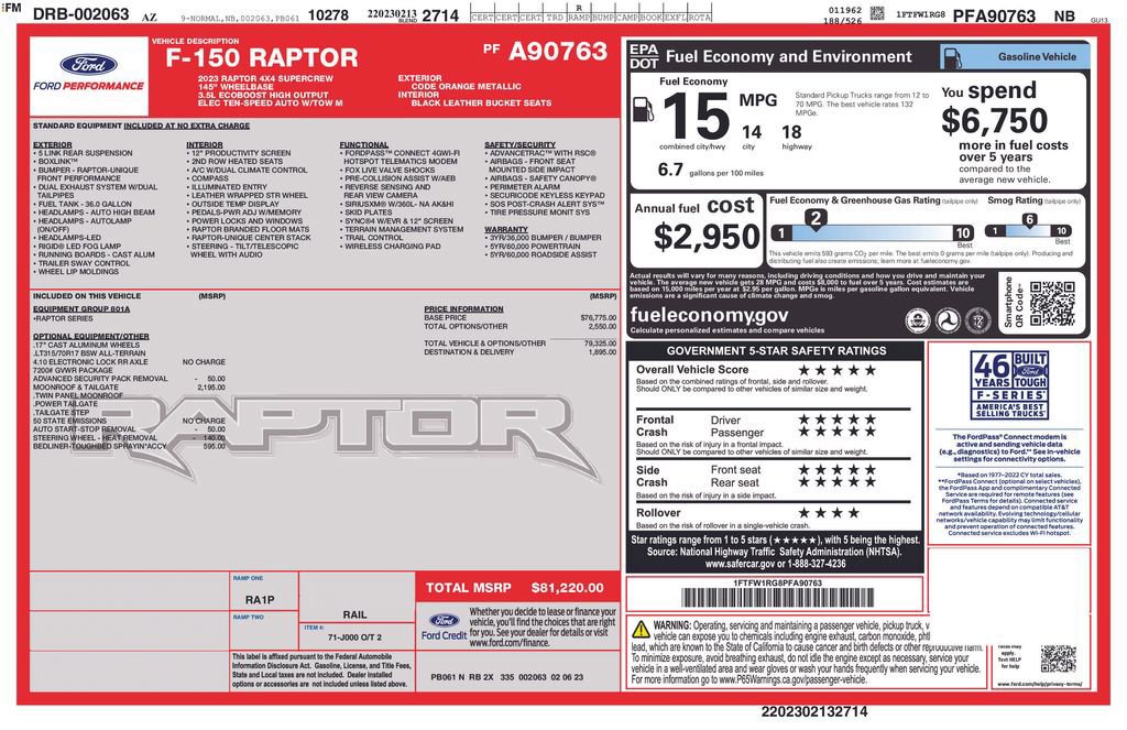 Certified 2023 Ford F150 Raptor image 34
