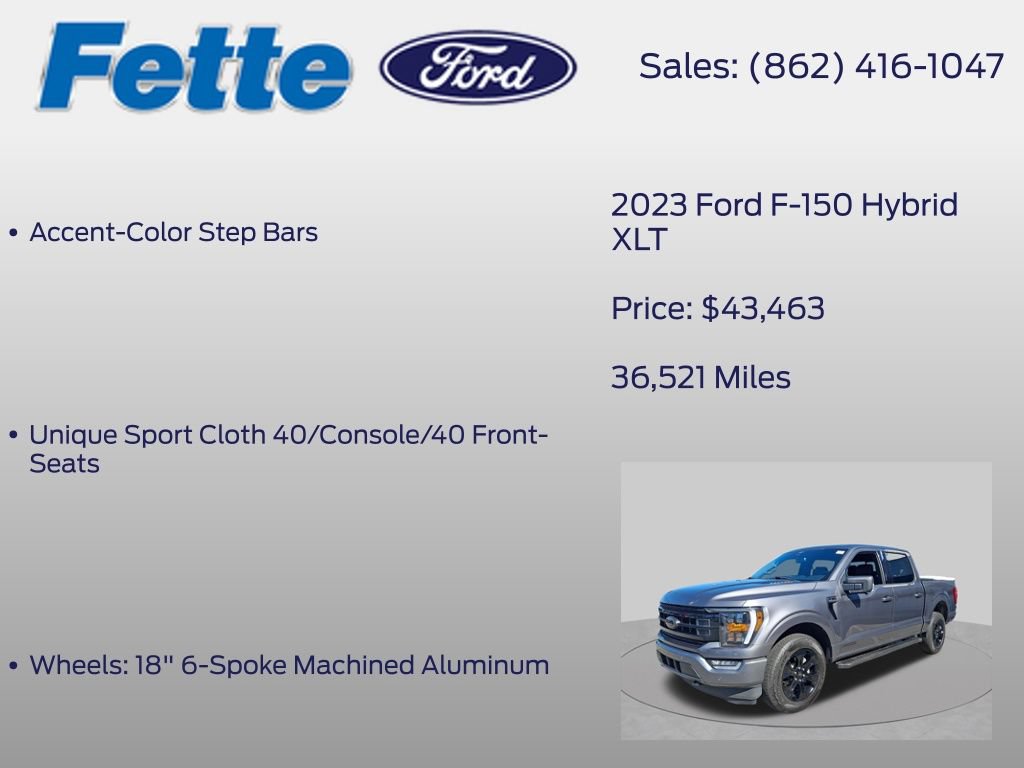Certified 2023 Ford F150 XLT w/ Equipment Group 302A High AWD/4WD image 18