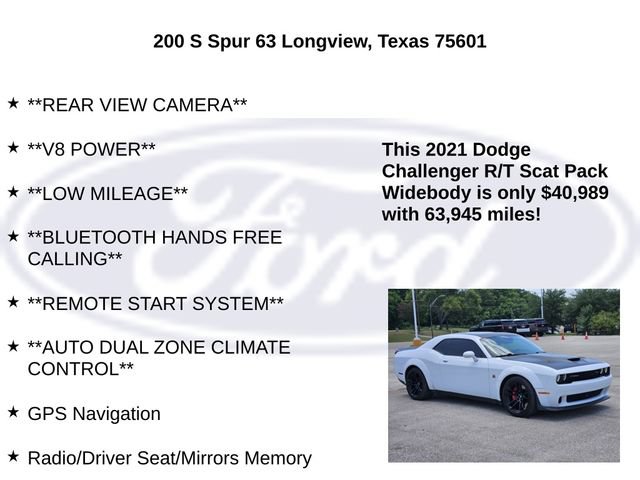 Used 2021 Dodge Challenger R/T Scat Pack RWD image 15
